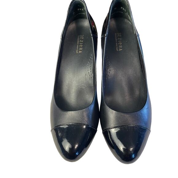 Ziera July Classic Dress Leather Pumps Shoes Black Size 10/40M - Picture 3 of 11